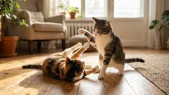 Katter bråkar varje dag, men egentligen handlar det om kärlek. Så här ser du skillnaden