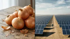 Lökskal kan skydda solpaneler: forskare har gjort en överraskande upptäckt