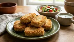 Fiskbiffar i stekpanna och ugn: ett enkelt steg-för-steg-recept